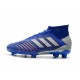 adidas Predator 19.1 FG Scarpa da Calcio - Blu Argento