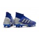 adidas Predator 19.1 FG Scarpa da Calcio - Blu Argento