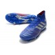 adidas Predator 19.1 FG Scarpa da Calcio - Blu Argento