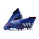 adidas Predator 19.1 FG Scarpa da Calcio - Blu Argento