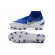 Nike Phantom Vsn Elite Df Fg Scarpa da Calcio - Blu Bianco