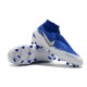 Nike Phantom Vsn Elite Df Fg Scarpa da Calcio - Blu Bianco