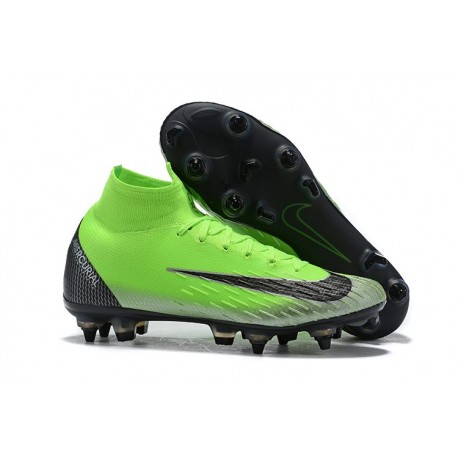 Scarpe Nike Mercurial Superfly 6 Elite SG PRO AC Verde Nero