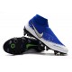 Nike Phantom Vision Elite Dynamic Fit Anti-Clog SG-PRO Blu Bianco Argento