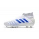 Scarpe da Calcio adidas Virtuso Predator 19 + FG - Bianco Blu