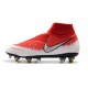 Nike Phantom Vision Elite Dynamic Fit Anti-Clog SG-PRO Rosso Bianco Argento