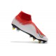 Nike Phantom Vision Elite Dynamic Fit Anti-Clog SG-PRO Rosso Bianco Argento