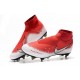 Nike Phantom Vision Elite Dynamic Fit Anti-Clog SG-PRO Rosso Bianco Argento