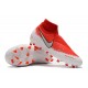 Nike Phantom Vsn Elite Df Fg Scarpa da Calcio - Rosso Bianco Argento