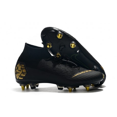 Scarpe Nike Mercurial Superfly 6 Elite SG PRO AC Nero Oro