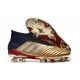 Scarpe da Calcio adidas Predator 19 + FG - Oro Argento Rosso