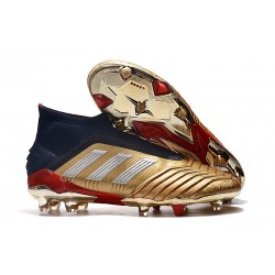 Scarpe da Calcio adidas Predator 19 + FG - Oro Argento Rosso