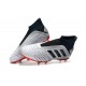 Scarpe da Calcio adidas Predator 19 + FG - Argento Nero Rosso