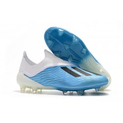 adidas X 18+ FG Scarpe da Calcio - Blu Bianco Nero