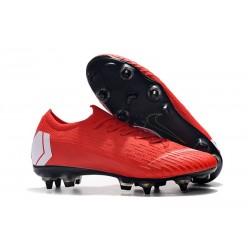 Scarpe da Calcio Nike Mercurial Vapor 12 AC SG-Pro Rosso Bianco