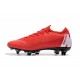 Scarpe da Calcio Nike Mercurial Vapor 12 AC SG-Pro Rosso Bianco