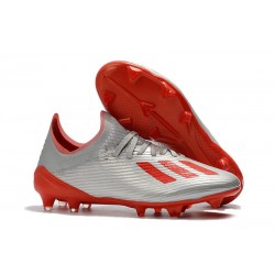 adidas X 19.1 FG Scarpe da Calcio Argento Rosso