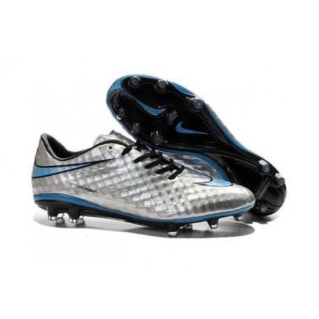 Scarpini Calcio Uomo 2015 Nike Hypervenom Phantom Premium FG ACC Cromo Blu