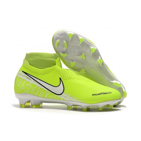 Scarpini Calcio Nike Phantom Vision Elite FG Volt Bianco