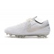 Scarpa Nuovo Nike Tiempo Legend 8 Elite FG Bianco Cromo Platino