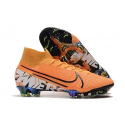 Scarpe Nike Mercurial Superfly VII Elite FG - Arancione Bianco