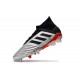 adidas Predator 19.1 FG Scarpa da Calcio - Argento Nero Rosso