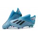 Scarpe da Calcio Adidas X 19+ FG Ciano Nero