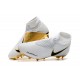 Scarpe da Calcio Nuovo Nike Phantom Vision Elite DF FG - Bianca Oro