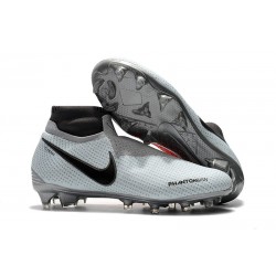 Scarpe da Calcio Nuovo Nike Phantom Vision Elite DF FG - Grigio Rosso