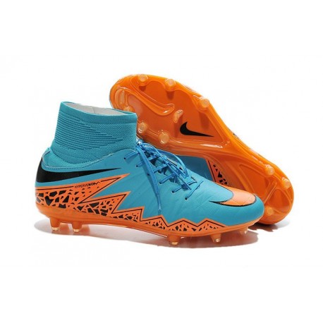 Scarpe da Calcio 2015 Nike Hypervenom Phantom II FG Blu Arancio Nero