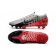 Scarpe Neymar Nike Mercurial Vapor 13 Elite FG Cromo Nero Rosso Orbita Platino