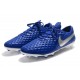 Scarpa Nuovo Nike Tiempo Legend 8 Elite FG Blu Bianco