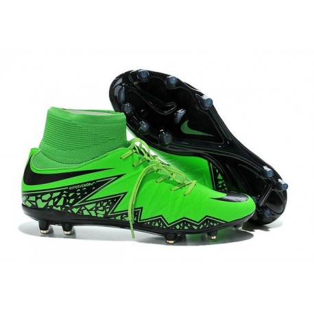 Scarpe da Calcio 2015 Nike Hypervenom Phantom II FG Verde Nero