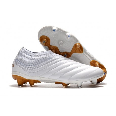 adidas Copa 19+ FG Nuovo Scarpe da Calcio - Bianco Oro