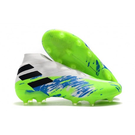 adidas Nemeziz 19+ FG Scarpe da Calcio Bianco Verde Nero