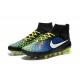 Nike 2015 Scarpini da Calcio Terreni Duri Magista Obra FG ACC Nero Blu Bianco