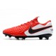 Scarpa Nuovo Nike Tiempo Legend 8 Elite FG Rosso Bianco Nero