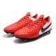 Scarpa Nuovo Nike Tiempo Legend 8 Elite FG Rosso Bianco Nero