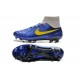 Nike 2015 Scarpini da Calcio Terreni Duri Magista Obra FG ACC Blu Giallo Grigio