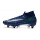 Nike Mercurial Superfly VII Elite SG PRO Anti-Clog Blu Void Volt Bianco