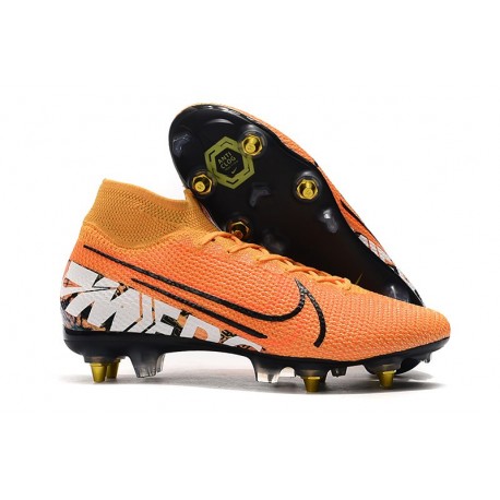 Nike Mercurial Superfly VII Elite SG PRO Anti-Clog Arancione Bianco