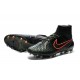 Nike 2015 Scarpini da Calcio Terreni Duri Magista Obra FG ACC Nero Verde Rosso