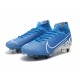 Nike Mercurial Superfly VII Elite SG PRO Anti-Clog Blu Bianco