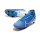 Nike Mercurial Superfly VII Elite SG PRO Anti-Clog Blu Bianco