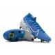 Nike Mercurial Superfly VII Elite SG PRO Anti-Clog Blu Bianco