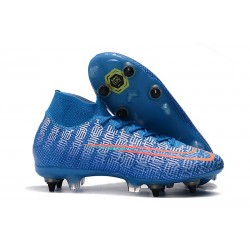 Nike Mercurial Superfly VII Elite SG PRO Anti-Clog Blu Rosso