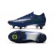 Nike Mercurial Vapor 13 Elite SG PRO Anti-Clog Blu Void Volt Bianco