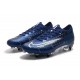 Nike Mercurial Vapor 13 Elite SG PRO Anti-Clog Blu Void Volt Bianco