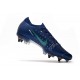 Nike Mercurial Vapor 13 Elite SG PRO Anti-Clog Blu Void Volt Bianco