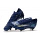 Nike Mercurial Vapor 13 Elite SG PRO Anti-Clog Blu Void Volt Bianco